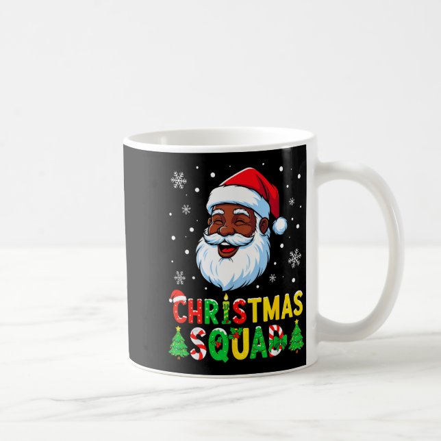 Mug Santa Christmas Squad Black Men African American F (Droite)