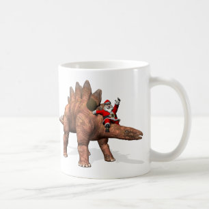 Mug Santa Claus À cheval Sur Stegosaurus