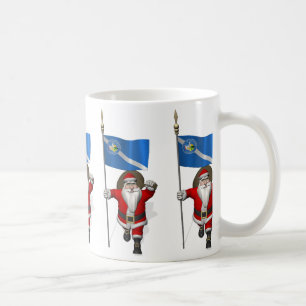 Mug Santa Claus Avec L'Enseigne De Las Vegas
