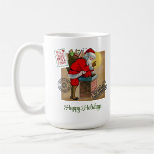 Mug Santa Claus Down The Chimney Classic Mug, 15 oz