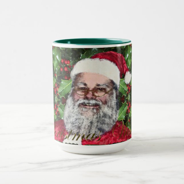 Mug Santa Claus & Holly Noël Conception II (Centre)
