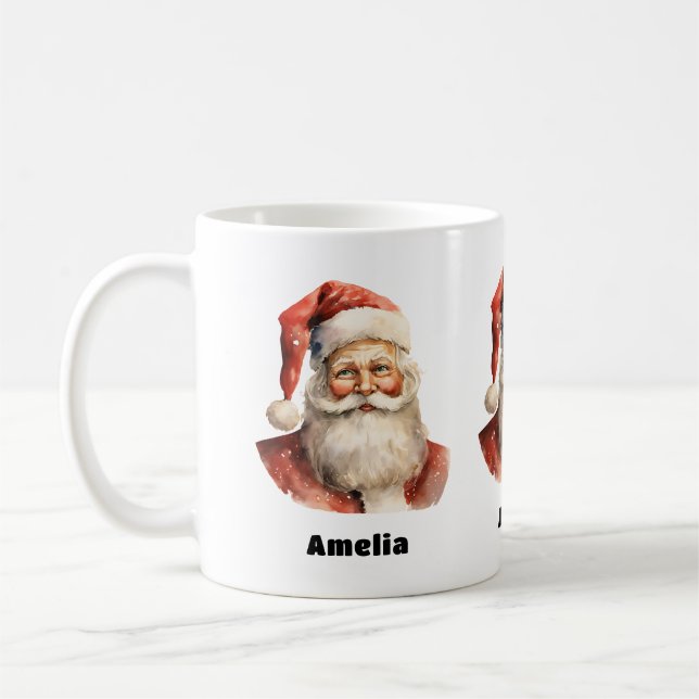 Mug Santa Claus Retro Christmas (Gauche)