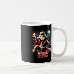 Mug Santa Claus Rock Guitare Joyeux Noël