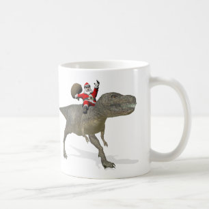 Mug Santa Claus Sur Tyrannosaurus Rex