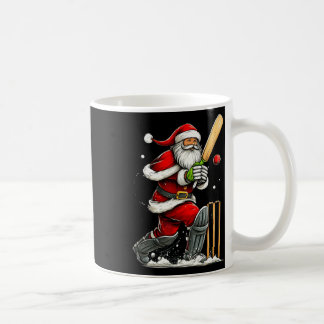 Mug Santa Cricket Player Funny Christmas Cricket Pajam