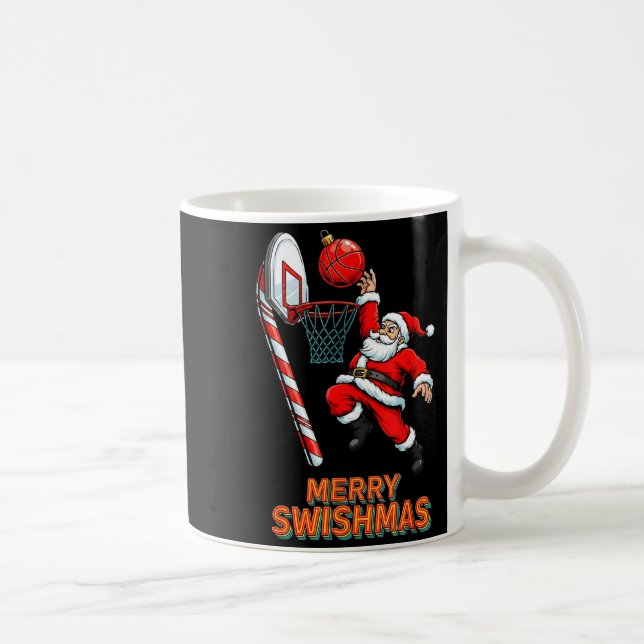 Mug Santa Dunking Merry Swishmas Basketball Christmas  (Droite)