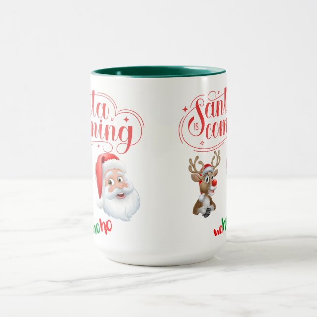 Mug Santa is Coming  (Centre)