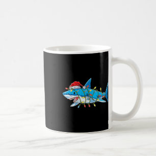 Mug Santa Jaws Shark Christmas Lights Merry Sharkmas X