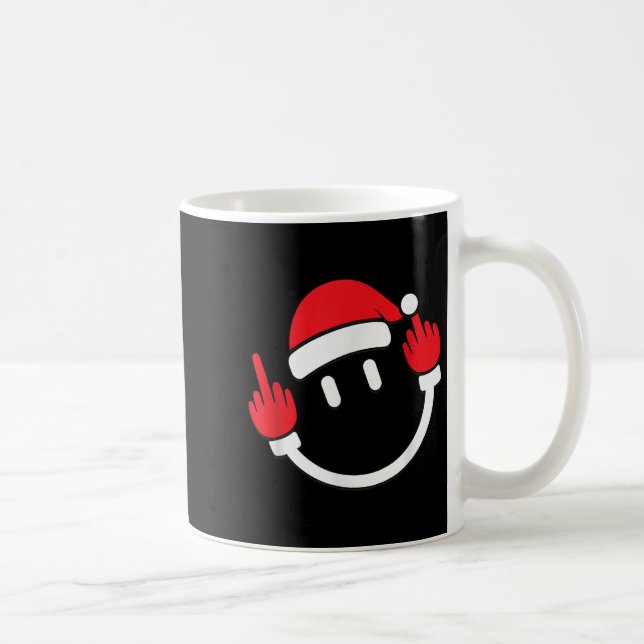 Mug Santa Middle Finger Flip Off _ Christmas Profanity (Droite)