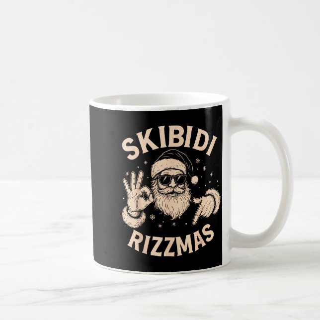 Mug Santa Six Seven Meme 67 Hands Sign Rizz Skibidi Ri (Droite)