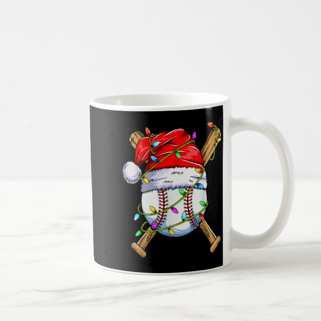 Mug Santa Srts Design For Men Boys Christmas Baseball  (Droite)