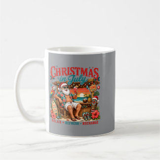 Mug Santa Summer Holiday Relax Refresh Recharge Mom