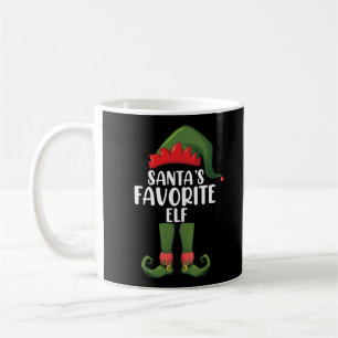 Mug Santas Favori Elf Matching Famille Noël