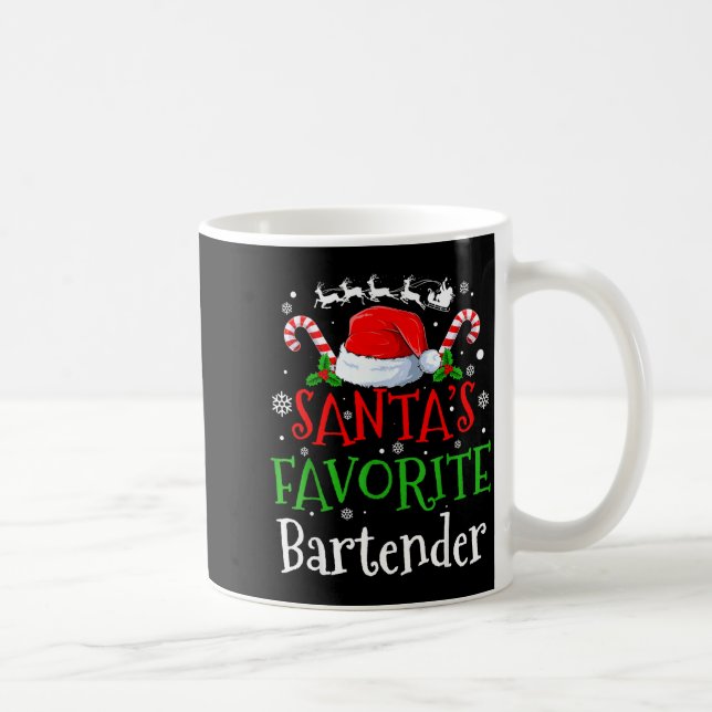 Mug Santa's Favorite Bartender Christmas Party  (Droite)