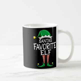 Mug Santa's Favorite Elf Fun Christmas Pajama Santa Cl