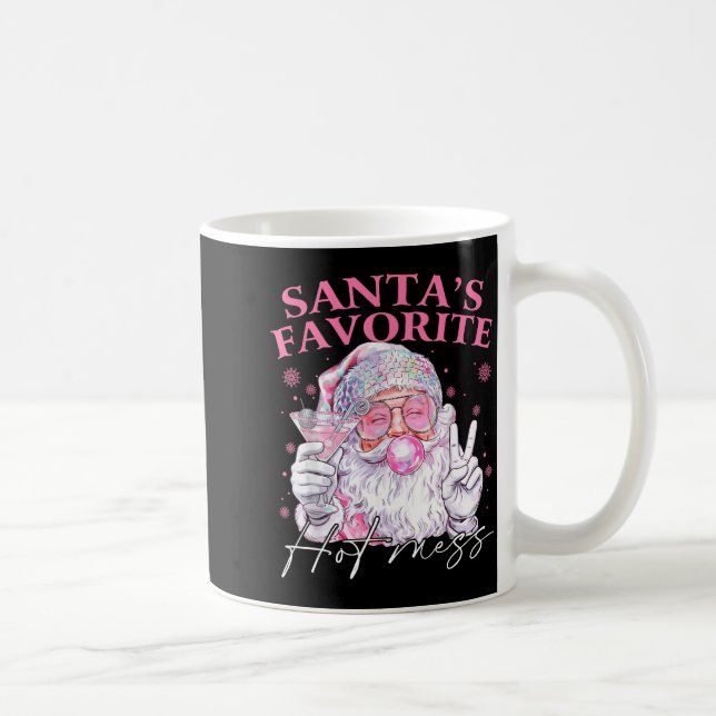 Mug Santa's Favorite Hot Mess Funny Christmas  (Droite)