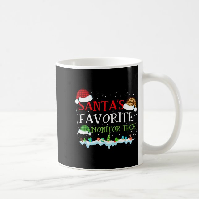 Mug Santa's Favorite Monitor Tech Fun Christmas  (Droite)