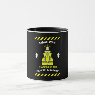Mug Santé Et Sécurité Drôle   NEBOSH   Officier   Latt