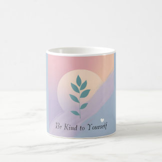 Mug Santé mentale botanique minimale Autosoins positif
