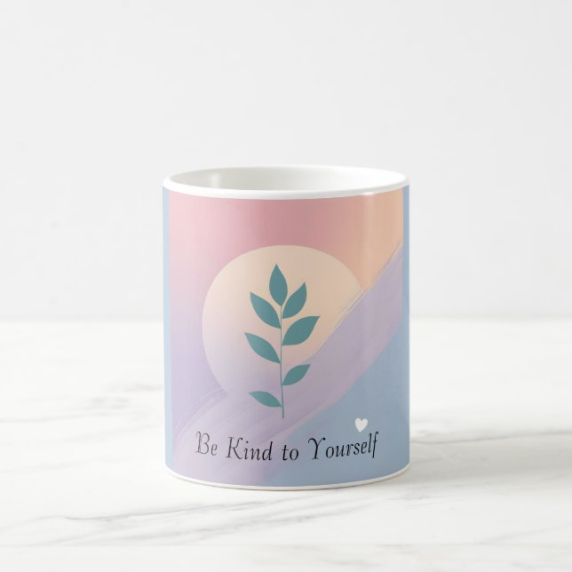 Mug Santé mentale botanique minimale Autosoins positif (Centre)