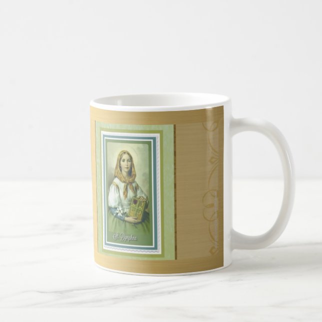 Mug Santé mentale de prière catholique de St Dymphna (Droite)