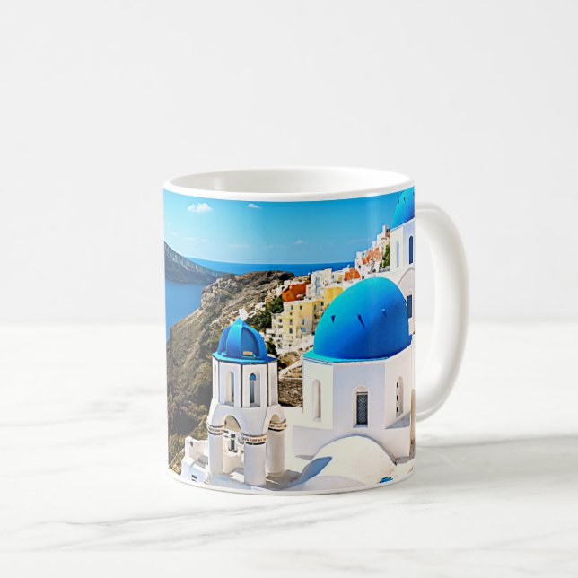 Mug Santorin Grèce (Devant droit)