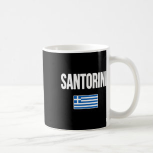 Mug Santorin Grèce Drapeau Grec Souvenir Vacances