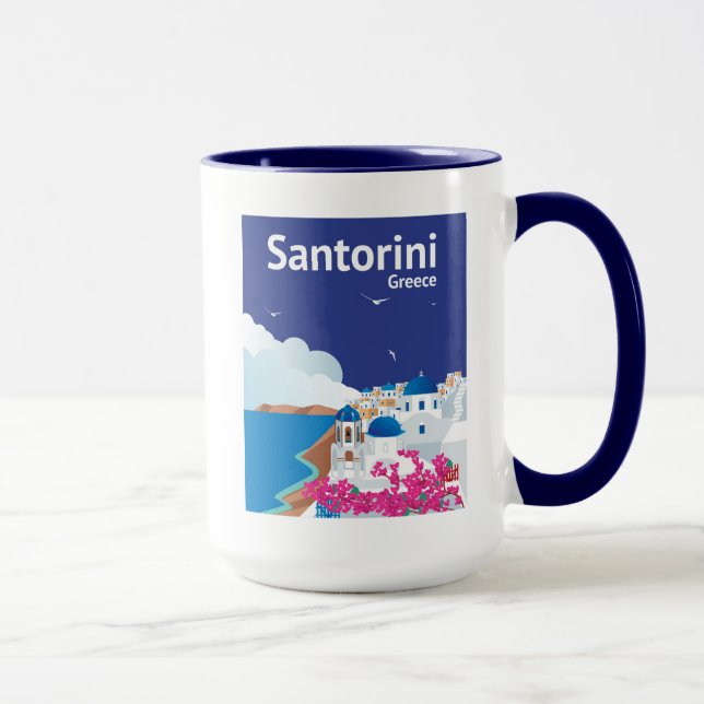 Mug Santorini Grèce (Droite)
