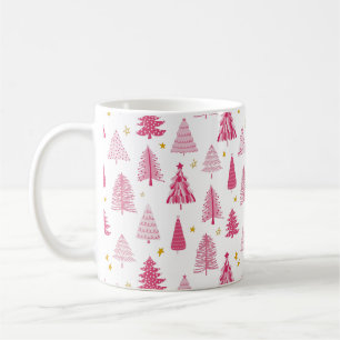 Mug Sapin de Noël rose pour les Fêtes