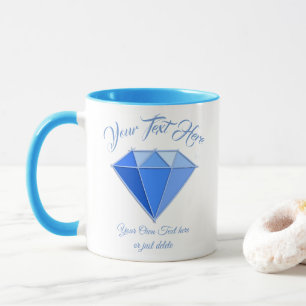 Mug Sapphire Gemstone. Bijouterie. 45 Anniversaire du 