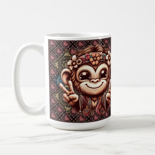 Mug "Sara le singe de la paix"  (Gauche)
