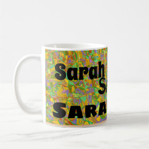 Mug sarah de Orphan Black art abstrait, multi font
