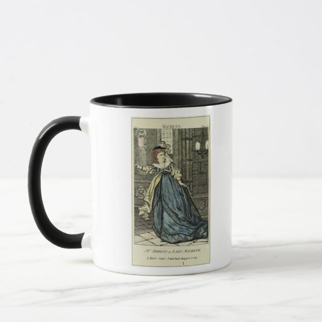 Mug Sarah Siddons comme Madame Macbeth (Gauche)