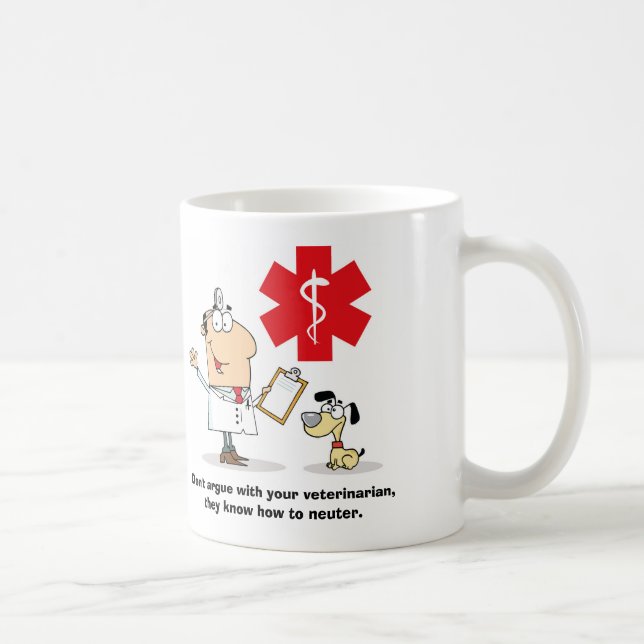 Mug Sarcasme neutre vétérinaire (Droite)