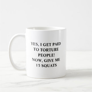 Mug Sarcastic Black Text Personal Trainer Humour