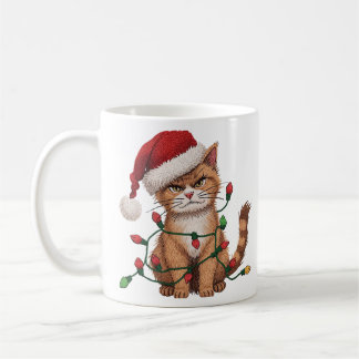 Mug Sarcastic Cat — “Silent Night? Not a Chance