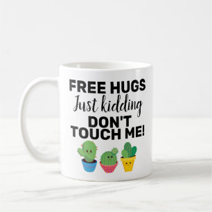 Mug Sarcastic Gratuit les jolis cactus ne me touchent