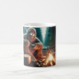 Mug Sasquatch au feu de camp