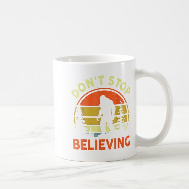 Mug Sasquatch Bigfoot Don't Stop Believing Funny Bigfo (Droite)