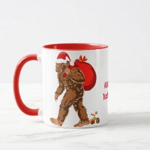 Mug Sasquatch Père Noël Bigfoot Yeti cadeau de Noël