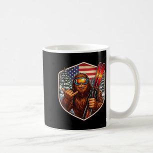 Mug Sasquatch skiant big-foot shaka ski amateur skieur
