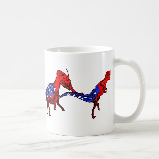 Mug Satire Anti-Républicaine de l'évolution Anti-GOP (Droite)
