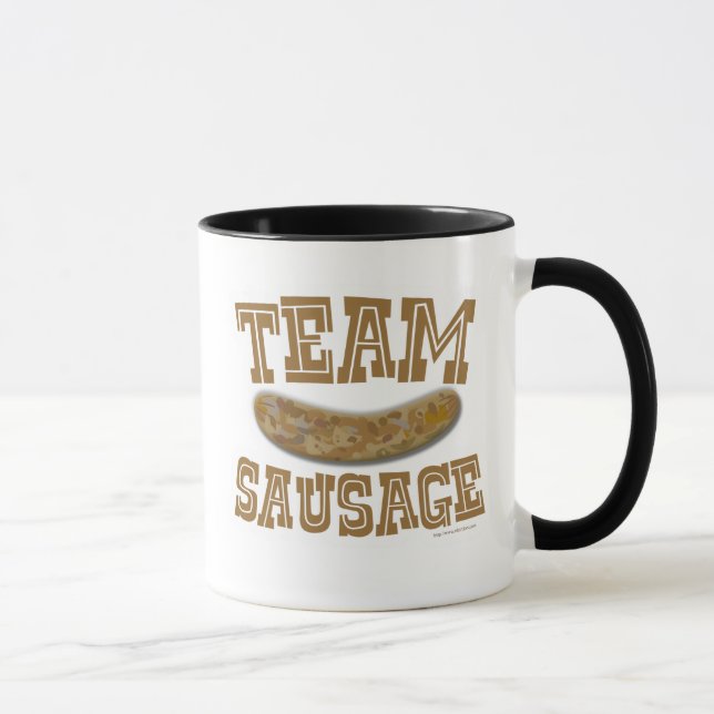 Mug Saucisse 2 d'équipe dégrossie (Droite)
