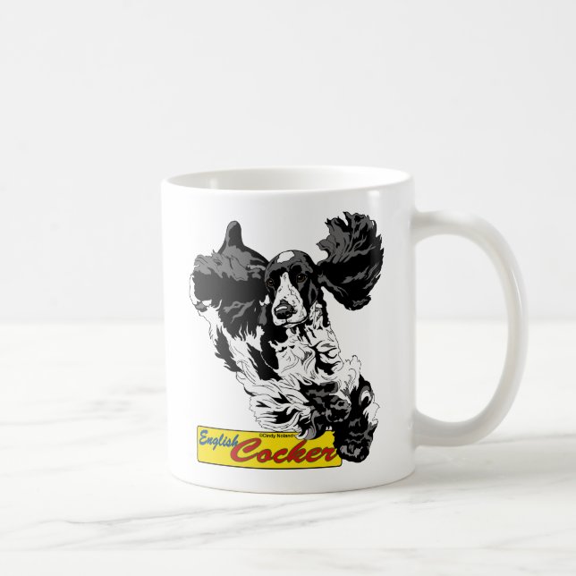 Mug Sauter anglais de cocker (Droite)