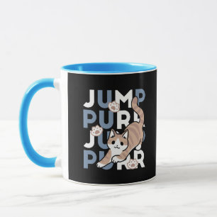 Mug Sauter Purr Jump : Conception de chat joueuse avec