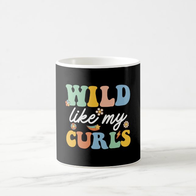 Mug Sauvage comme mes boucles Cheveux bouclés Groovy (Centre)