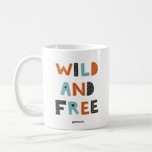 Mug Sauvage et libre Lettres Doodle
