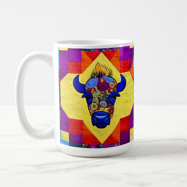 Mug Sauvage West Bison Quilt Comme Design (Gauche)