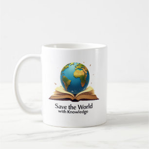 Mug Sauver le monde avec la connaissance