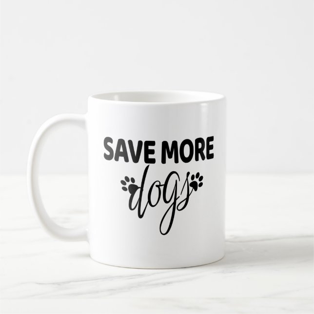 Mug Sauver plus de chiens (Gauche)